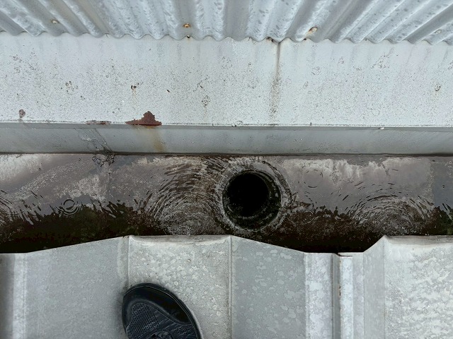 排水の詰まり写真